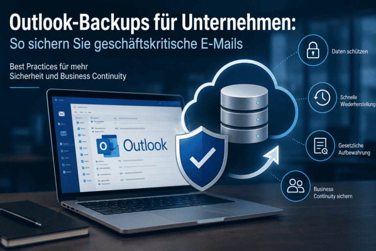 outlook backiup fuer uternehmen