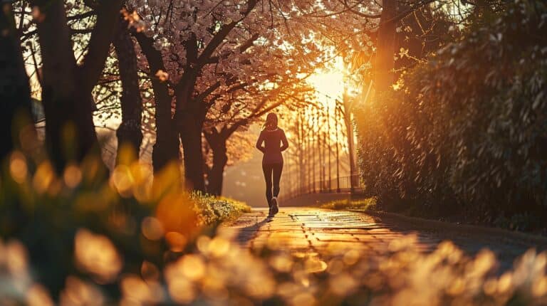 jogging laufen im herbst